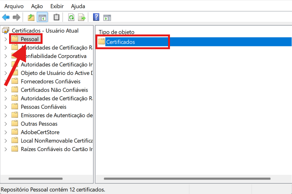Como verificar a validade do certificado digital Windows2