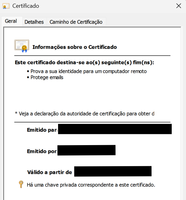 Como verificar a validade do certificado digital Windows3